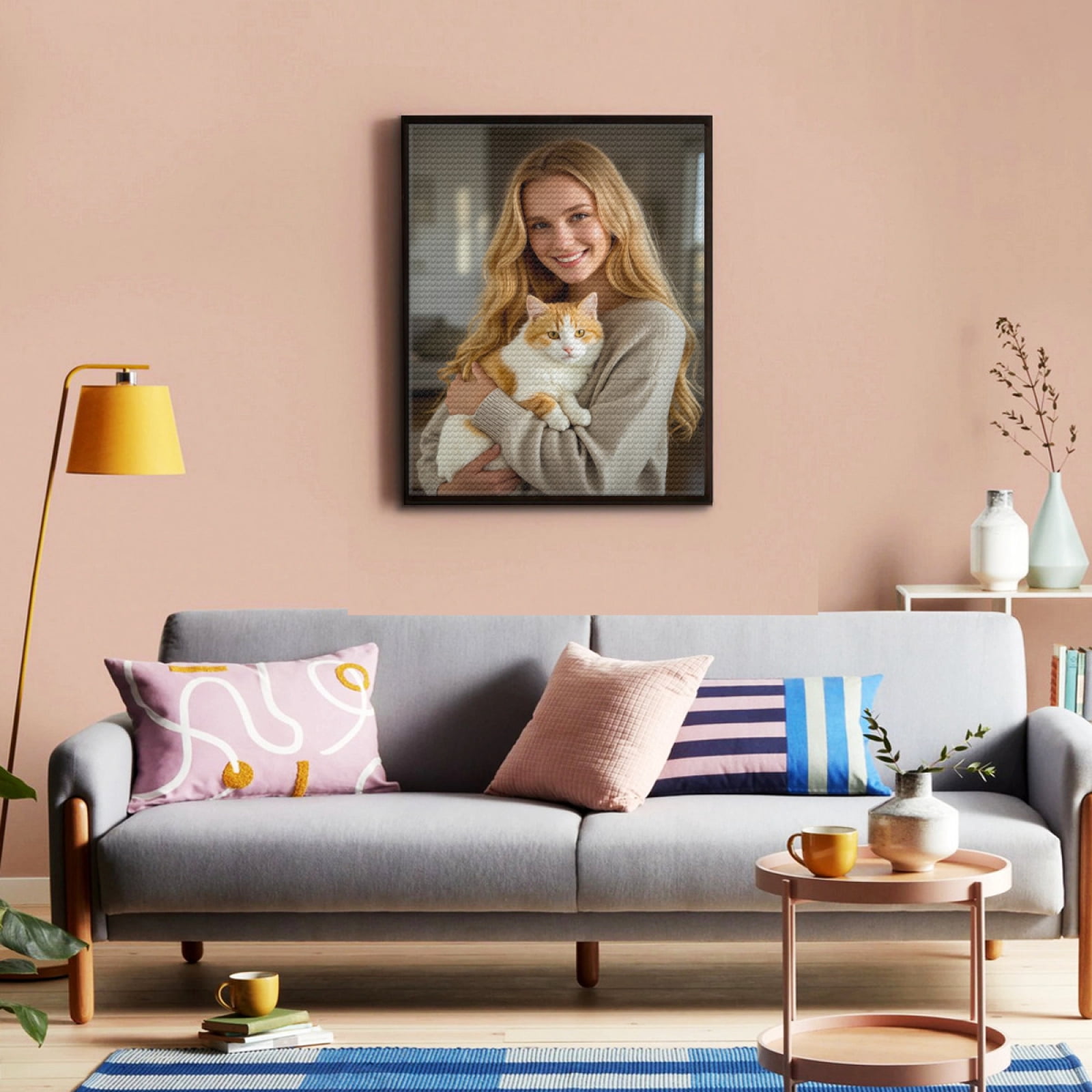 PERFAMAX Custom Diamond Painting from Your Photo, Personalized Diamond Art Painting Kits for Adults