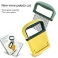 thumbnail image 3 of Hiroekza Slicer, Wolf Tooth Potato Cutting Wave Knife Cutting Potatoes Corrugated Knife Cutting Flower Knife Cutting Carrots Potato Kitchen Gadgets Clearance, 3 of 7