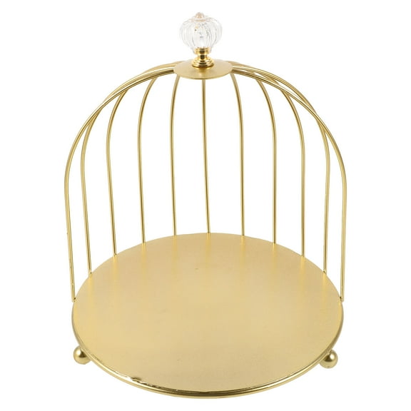 Pawsdot Golden Metal Bird Cage Cake Stand for Wedding Reception Elegant Display