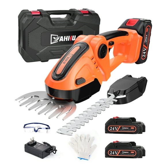 YAHHU Cordless Hedge Trimmer, 3 in 1 Handheld Electric Grass Trimmer , Trimmer for Bush,Tree, Garden, Patio and Lawn