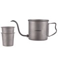thumbnail image 1 of Lixada Lixada Compact Titanium Pour-Over Coffee Maker with Lid & 2 Beer Mugs, 400ml Capacity, Lightweight & Durable, 1 of 6