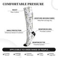 thumbnail image 2 of Pofeuu Lavender Flowers Print Compression Socks for Women & Men Circulation - Best Support for Nurses,Running,Athletic,Sports, 2 of 7