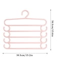 thumbnail image 4 of Yuarrent Estante de almacenamiento de pantalones 5 en 1 multifuncional, 2 uds., estante de almacenamiento ajustable para pantalones, organizador de Almacenamiento y organización del hogar Rosado Yuarrent HA004464-02, 4 of 6