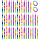 thumbnail image 2 of Juego Push Pop It Burbuja Juguete Antiestrés Pulsera 50 Pcs Xtellar multicolor, 2 of 4