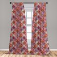 thumbnail image 5 of Ambesonne Colorful Curtains, Nomadic Rug Tribal, Pair of 28"x84", Multicolor, 5 of 5