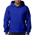 thumbnail image 2 of Resicozy Oversized Casual Sweatshirt for Men Solid Color Hoodies Long Sleeve Pullover Athletic Classic Hooded Sweatshirts Comfy Royal Blue 2XL, 2 of 7