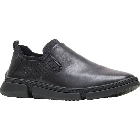 Hush Puppies Men's Bennet PT Slipon Black Leather Slip On