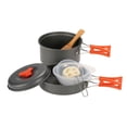 thumbnail image 3 of DS200 Compact Outdoor Cookware Set for 1-2 People: Lightweight, Durable Camping & Picnic Pot with Black Handle – Easy to Clean, Multi-Functional Essential for Wilderness Dining,, 3 of 5
