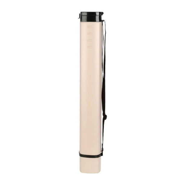 Tubo de póster extensible de almacenamiento Tubo de almacenamiento Dia ajustable 7.3 cm Tubón de almacenamiento de estuche para transportar Beige