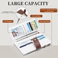 thumbnail image 5 of (2 pack) FALAN MULE Wallets for Women Trifold Wristlet Wallets Large Capacity RFID Blocking Ladies Purse Credit Card Holder, 5 of 9