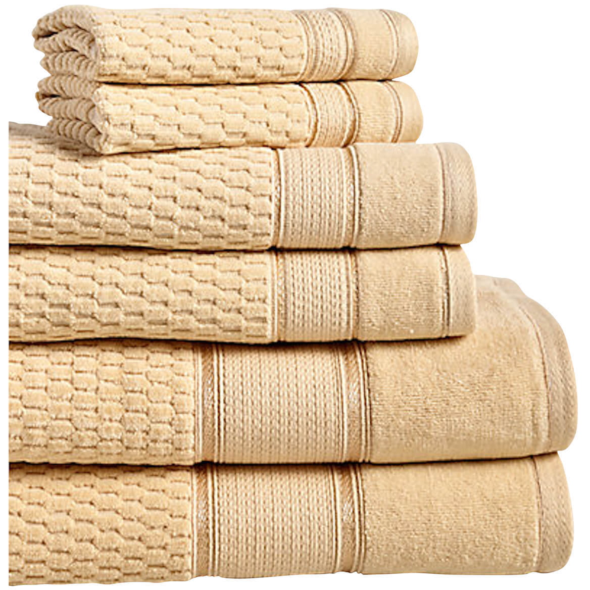 Espalma Royale 6-Piece Towel Set-Gold - Walmart.com