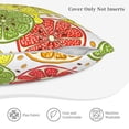 thumbnail image 6 of LNWH Cartoon Lemon Doodle Throw Pillow Covers, Square Soft Linen Decorative Pillow Cases, 16"x16", 6 of 8
