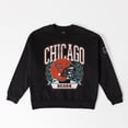 thumbnail image 6 of Women's Gameday Couture Black Chicago Bears Oversized Victory Lane Black Label Premium Fleece Sweatshirt, 6 of 6