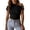 e-159Black654, variant on FUYUDY Women Tshirts Slim Fit Ribbed Short Sleeve T-Shirt Soft Basic Stretch Casual Tee Tops For Everyday Comfort Stylish Female Solid Color Dailywear