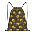 thumbnail image 1 of Xecao Cute Cartoon Bees Pattern Sports Drawstring Backpack - String Swim Gym Bag with Wet Proof Pocket for Women&Men-Medium, 1 of 6