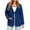 Dark Blue, variant on Womens Casual Denim Jacket Long Sleeve Lightweight Open Front Tie Knot with Pockets Blue,Size S