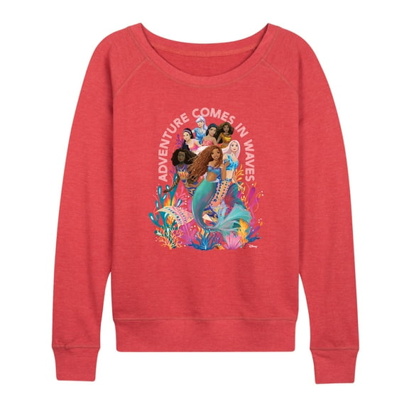 Disney - Adventure Comes In Waves - Women's Lightweight French Terry Pullover