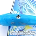 thumbnail image 7 of Self Flying eBird Blue Pigeon - Electronic Flying Bird Drone Toy. Adjust the Rudder to Make the Flapping Wings Bird Fly Forward and Back to You. 3 Flying Modes! No Remote Control Needed, USB Charging, 7 of 7
