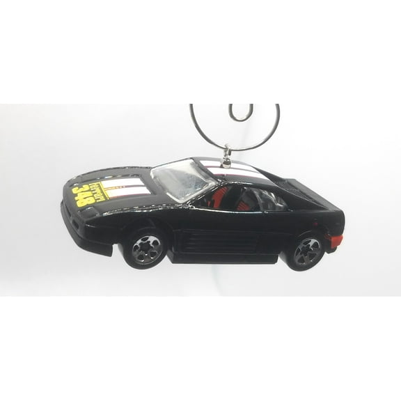 Christmas Ornament for Ferrari 348 Black White Stripe