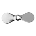 thumbnail image 4 of 10Pcs Prop Blades Propeller Style ner Blades DIY Topwater Lures Blades A Silver, 4 of 10