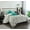 Aqua Blue, variant on Lanco Tulip Floral Bed in a Bag 12-Piece Bedding Comforter Set, Yellow Gray, Bed Size King, 100% Polyester Fill