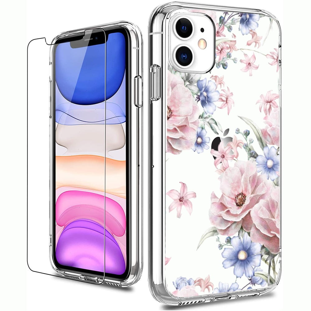 well-jump Flowers Dried Flowers Soft TPU Phone Case for iPhone 11 X Xs Xr Xs Max 6 6S 7 8 Plus Bling Back Cover-Flower 1-for iPhone X