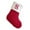 S, variant on BingTong Initial Mini Stockings Knit Christmas Stockings Embroidered A-Z Letter Xmas Stockings with Monogram Christmas Hanging Decorative Ornament for Family Kids Parents Red C