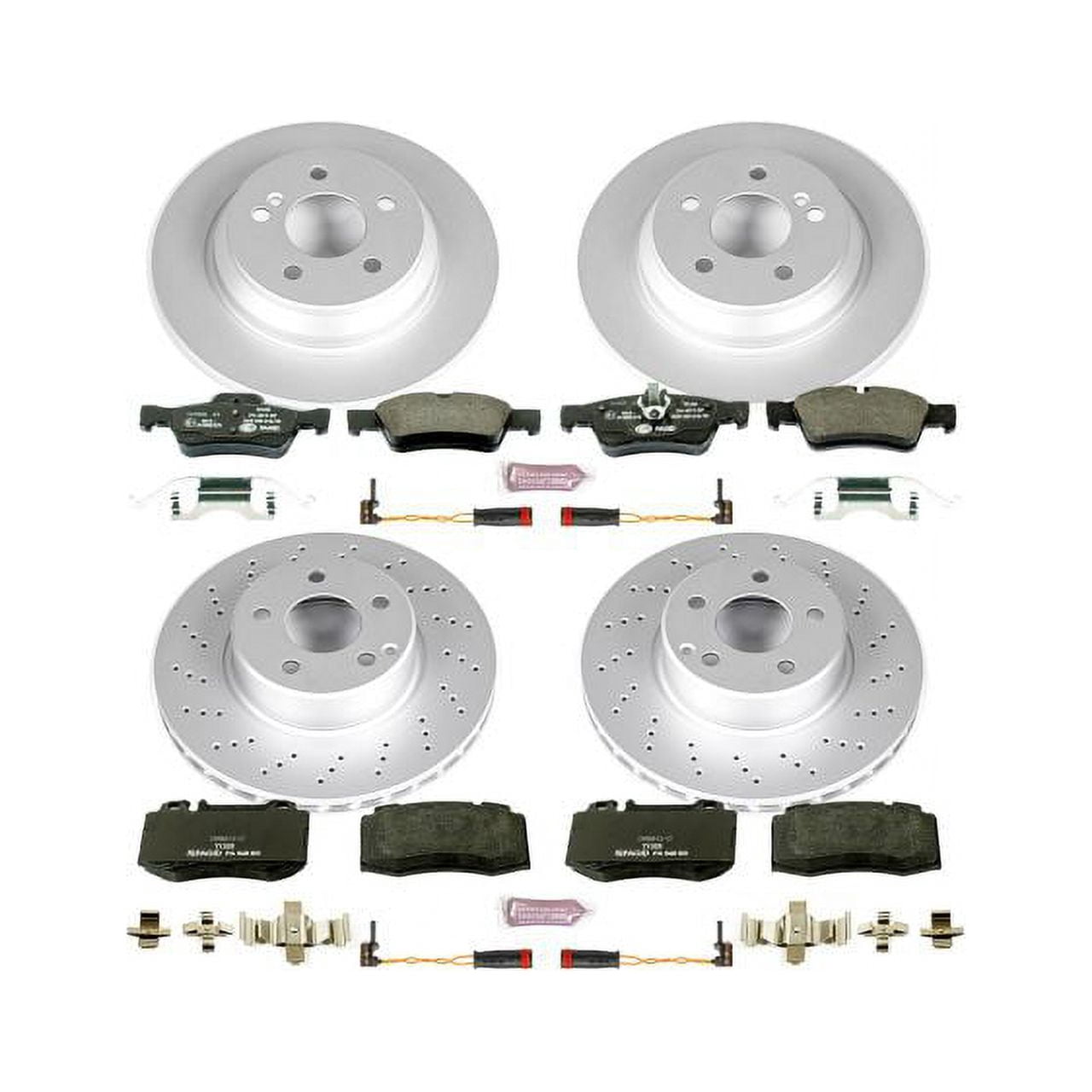Power Stop ESK2817 Euro-Stop Brake Kit -Front & Rear