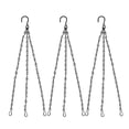 thumbnail image 3 of Hanging Basket Chain, 3 Sets Plant Hanger Metal Chains with Clips for Flower Pots, Planters, Birdcage, Lanterns, Billboard and Ornaments (Black), 3 of 5