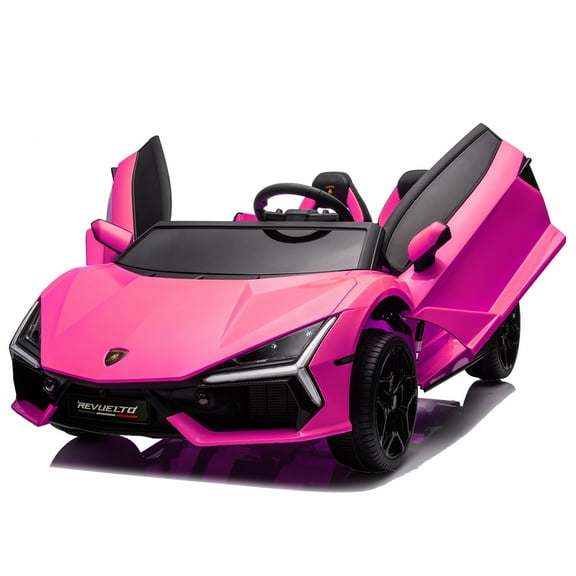 Oryxearth 24V 2 Seater Ride on Car Truck, 2WD 2 Speeds Electric Car, 2 Seater, Bluetooth, Remote Control,Pink