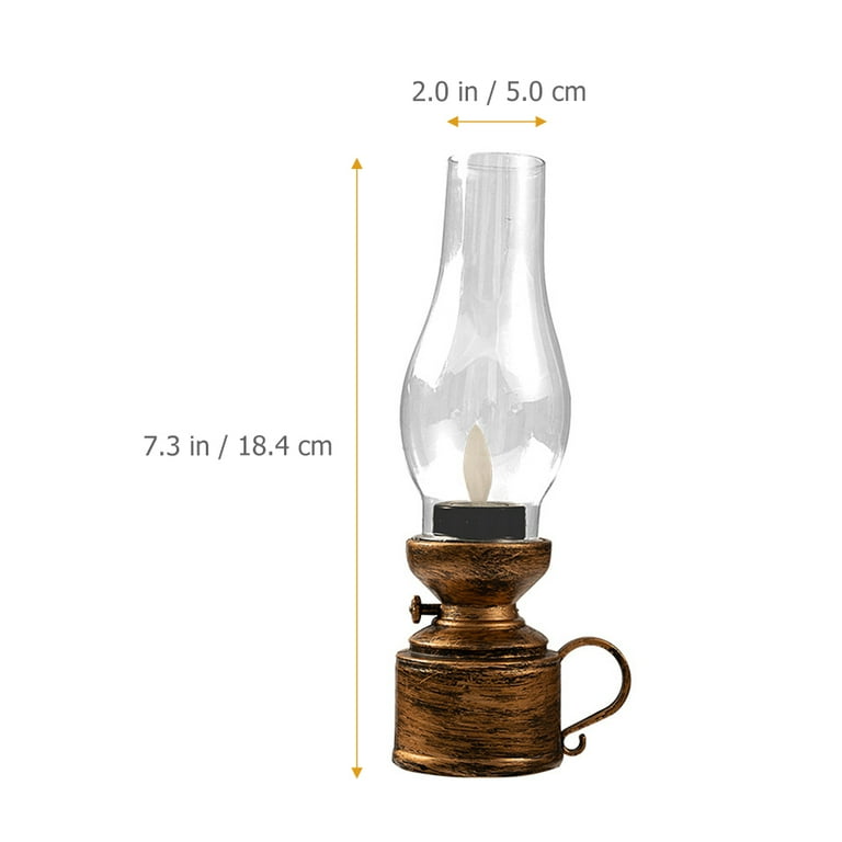 1pc Led Kerosene Oil Lamp Lantern Vintage Oil Lamps Chamber - Temu