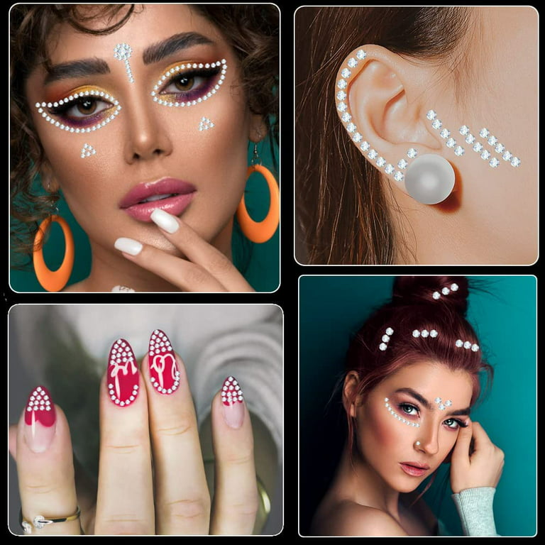 Face Gems Jewels Stick for Women Eye Body Hair Nails Makeup Rhinestones  Stickers Festival Raves Euphoria Party Halloween Gems Stickers Face  Temporary