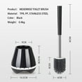 thumbnail image 7 of SUGARDAY Toilet Brush and Caddy Holder with Silicone Bristle for Bathroom Toilet Scrubber Bowl Brush, 7 of 7