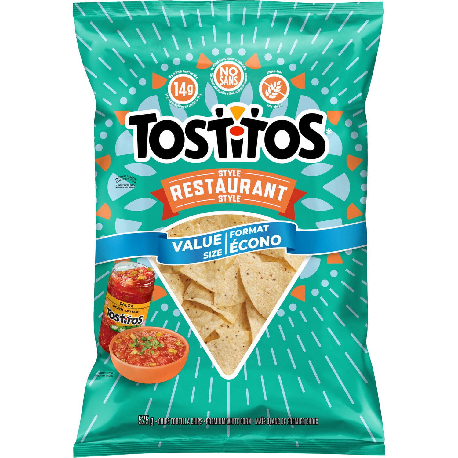 Tostitos Restaurant Style Tortilla Chips Value Size, 525 g.