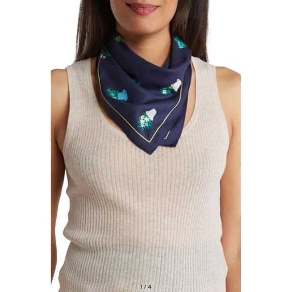 Kate Spade New York House Plants Cotton-silk Bandana for Women