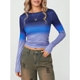 thumbnail image 3 of SUNSIOM T-Shirts Basiques Ajustés Décontractés pour Femmes Printemps Automne Manches Longues Col Rond Streetwear, 3 of 9