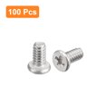 thumbnail image 3 of Unique Bargains M1.6x0.35x3mm 100 Pcs Vis Rondes Plates en Métal pour Machine d'Entraînement Phillips, 3 of 5