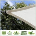 thumbnail image 5 of Colourtree Custom Size 8' x 9' Rectangle White Sun Shade Sail Canopy UV Air & Water Permeable - Commercial Standard Heavy Duty - 190 GSM - 3 Years Warranty ( We Make Custom Size ), 5 of 8