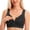 Black, variant on Daisy Bras for Older Women Padded No Underwire Snap Front Closure Full Coverage Comfort Senior Wireless Bralettes Beige 3XL