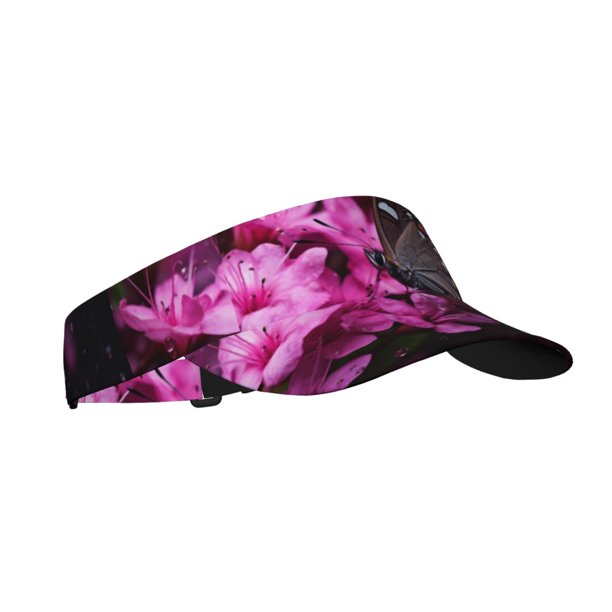 Balery Pink Blossoms Butterfly Gorra deportiva con visera ajustable para mujer y hombre (talla única)