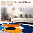 thumbnail image 2 of ODIKA 5'x7' Machine Washable Non-Slip Area Rug, Abstract Geometric Basketball Graphic Modern Boys Room High Traffic Rug, Blue, 147126, 2 of 7