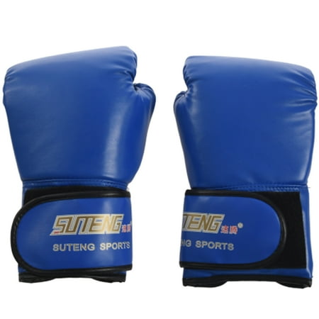 

PU leather sport training equipment Boxing Gloves（blue）