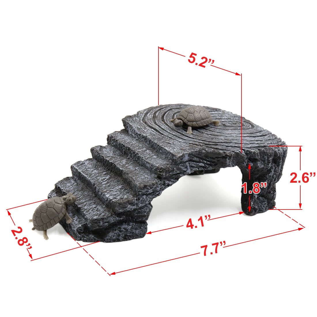 Unique Bargains Ladders Design Resin Ramp Aquarium Fish Tank Landscape Decor for Tortoise Turtle