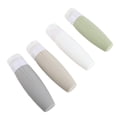 thumbnail image 2 of BIMZUC Empty Silicone Refillable Travel Dispenser Bottle Container Set for Shampoo Body Wash, 90ml / 3 oz, 4 Pack, 2 of 6