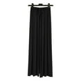 thumbnail image 2 of Kaemgyyd Women's Comfy Casual Pajama Pants Solid Drawstring Baggy Loungewear Wide Leg Elastic Waist Sleep Trousers, 2 of 3