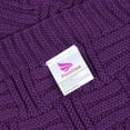 thumbnail image 7 of PiccoCasa Soft 100% Cotton Knitted Throw Blanket for Couch Home Office Hotel Blanket Purple 47"x70", 7 of 7