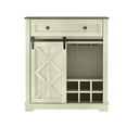 thumbnail image 3 of FESTIVO Chic Wine Cabinet with Glass Holder & Wine Rack - Light Moss Green, 3 of 9