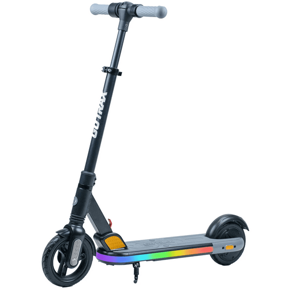 GOTRAX XoomPlus Foldable Electric Scooter for Kids Ages 6-12 with 150W Motor 10mph LED,Black