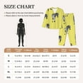 thumbnail image 4 of Pajama Sets for Women 2 Pcs, Cute african zebra green Button Down Long Sleeve Sleepwear Lounge PJ Sets, 4 of 6