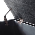 thumbnail image 4 of Dark Gray Tufted Storage Bench | Ample Space for Magazines and Pillows, Create a Clean Area, 4 of 5